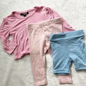 Joe’s Jeans Pink Long Sleeve Shirt, Mama Malika Blue Shorts Lot